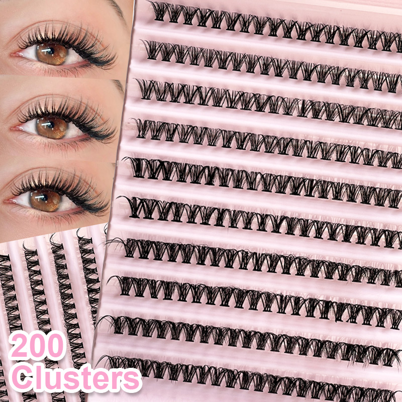 Lashes Eyelash Extension - Cílios individuais para cílios, 8-16mm, 200