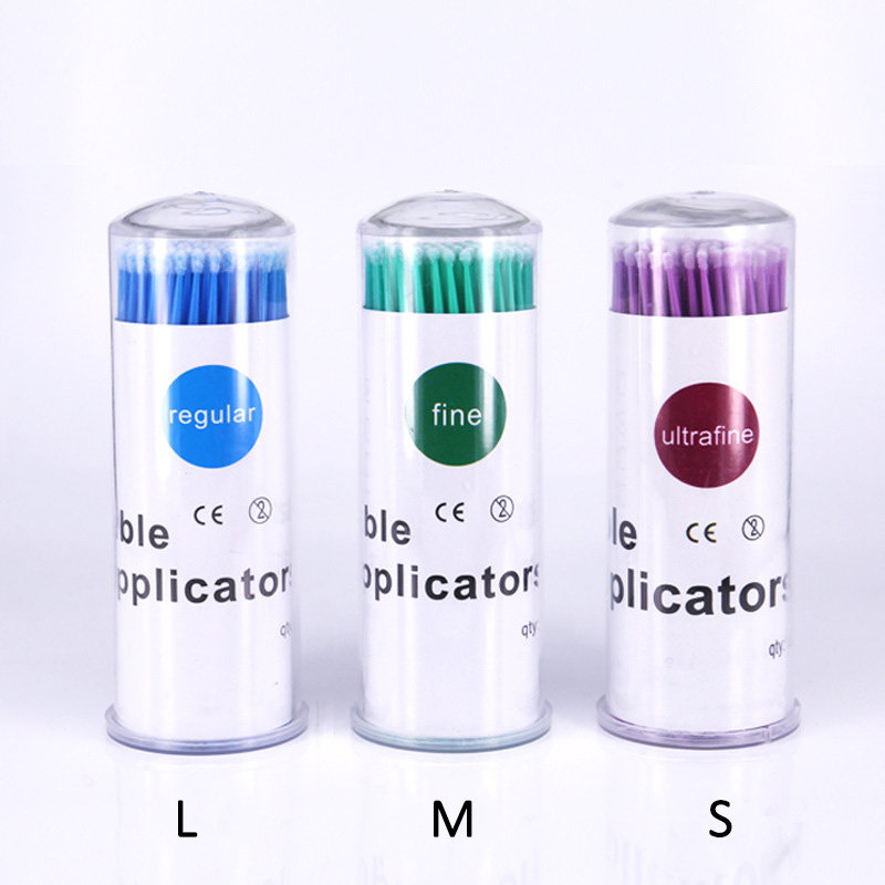 Lashes Eyelash Extension - 100 Unidades/Frasco Microescovas para Kit de