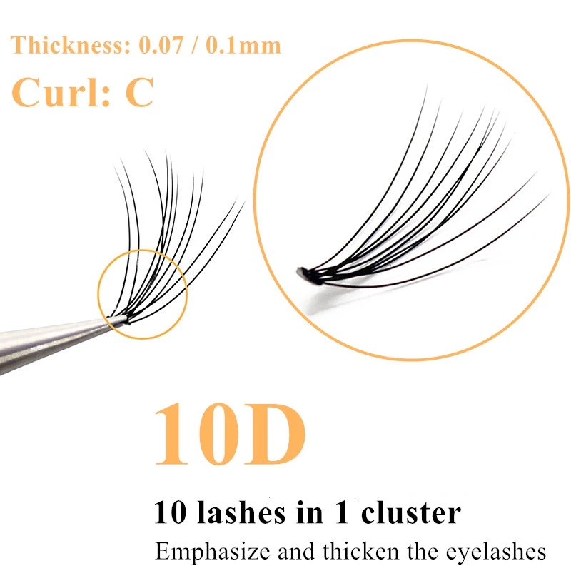 Cílios Postiços 10D Faux Mink  - Eyelash Extension Russian Volume avaliação e preço