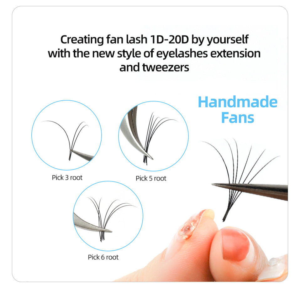 Cílios Postiços AGUUD J B C CC - Eyelash Extension Russian Volume avaliação e preço