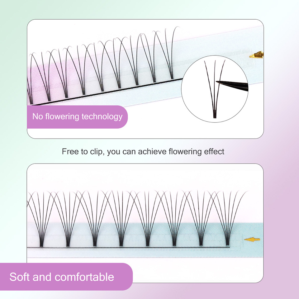 Rujade haste curta 3d 4d 5d 6d - Eyelash Extension Russian Volume avaliação e preço