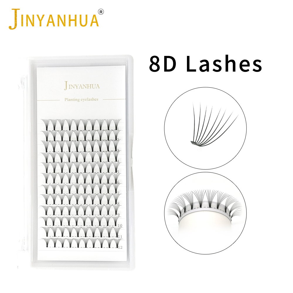 Jinyanhua 8d fãs extensão de c - Eyelash Extension Russian Volume avaliação e preço