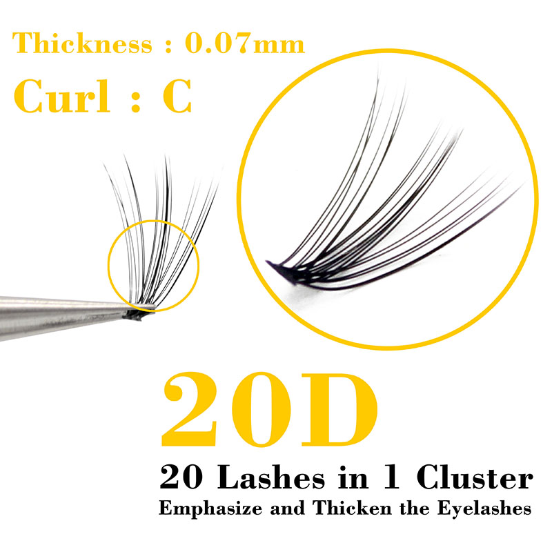Kimcci 60 pacotes de extensão  - Eyelash Extension Russian Volume avaliação e preço